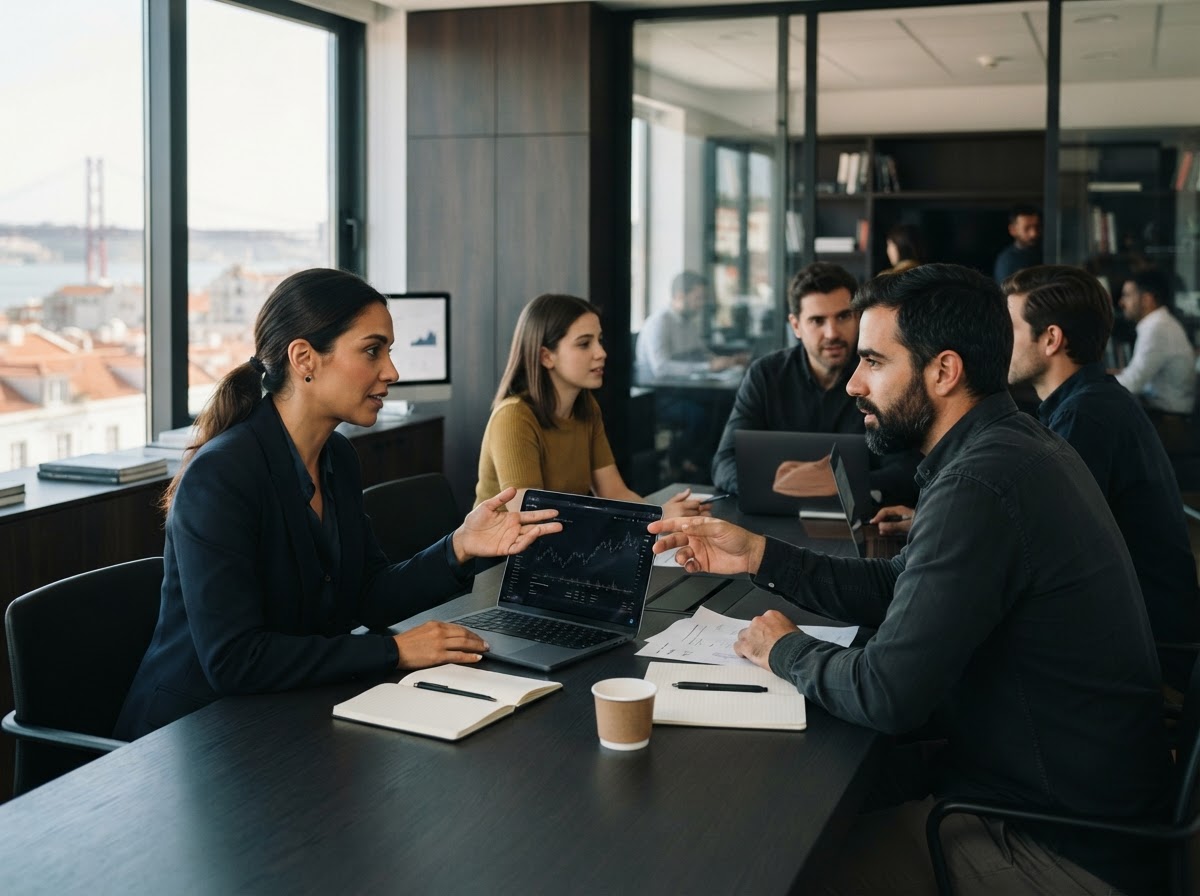 plataforma de investimentos — ambiente de trabalho dedicado à análise de dados financeiros